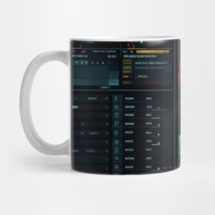 Day trading cryptocurrency with candle stick Mug